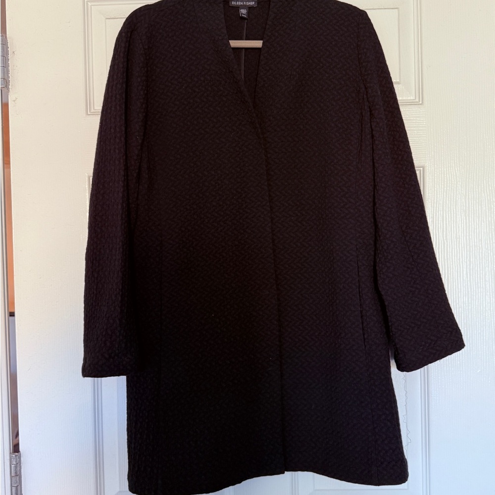 Eileen Fisher Black Long Sleeve Jacket